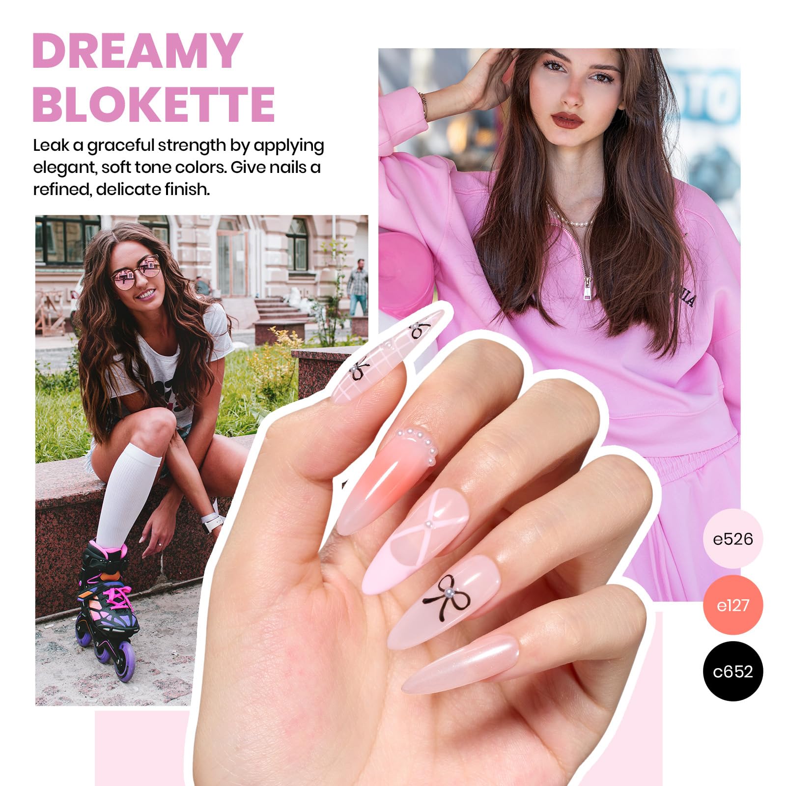 Beetles Gel Polish Kit con herramientas de manicura de calidad