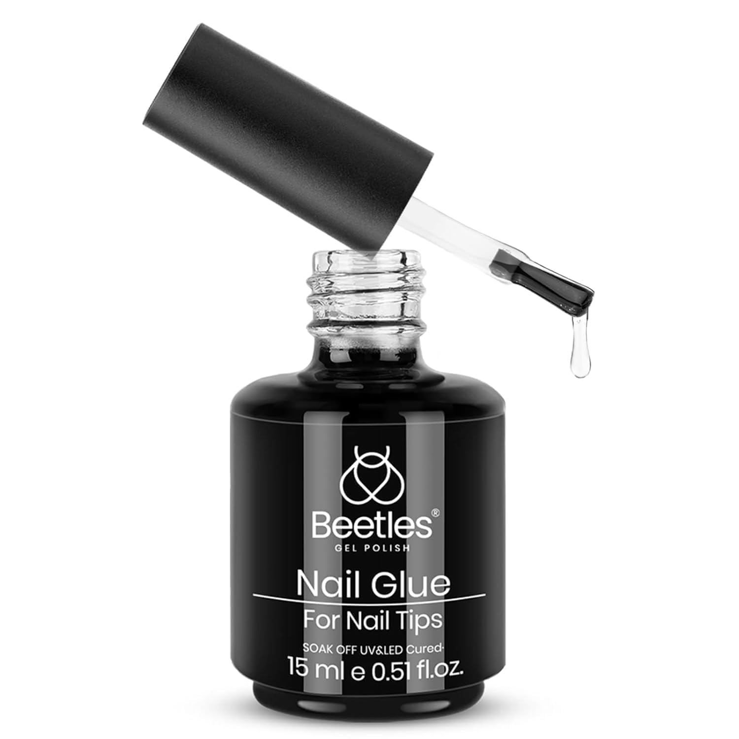 Beetles Gel Polish, curado con luz UV para mayor durabilidad.