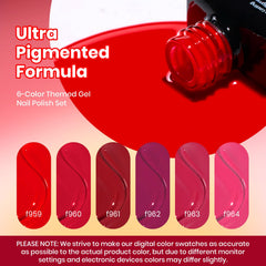 Beetles Gel Polish Crimson Horizon: muestra de color para elegir tonos antes de aplicar.