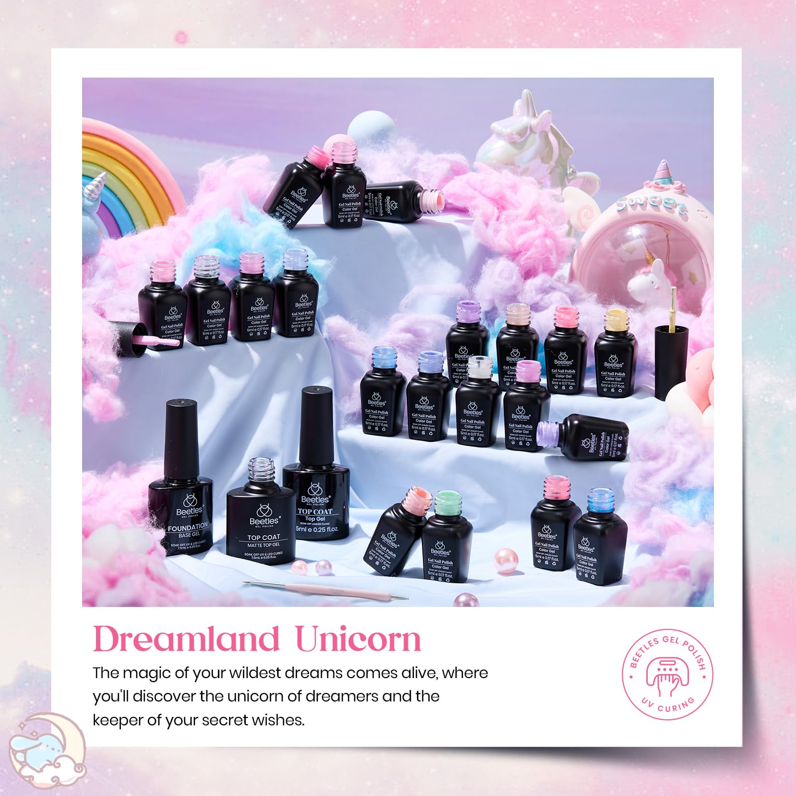 Beetles Esmalte Gel: paleta de colores pastel para uñas