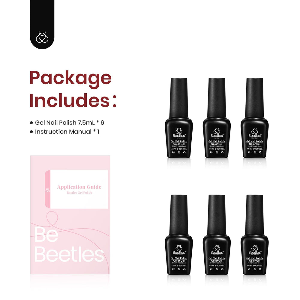 Beetles Gel Polish plum glitter bottle with sparkling glam finish