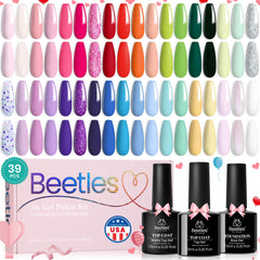 Beetles Gel Polish: conjunto de 36 colores pastel para uñas en casa