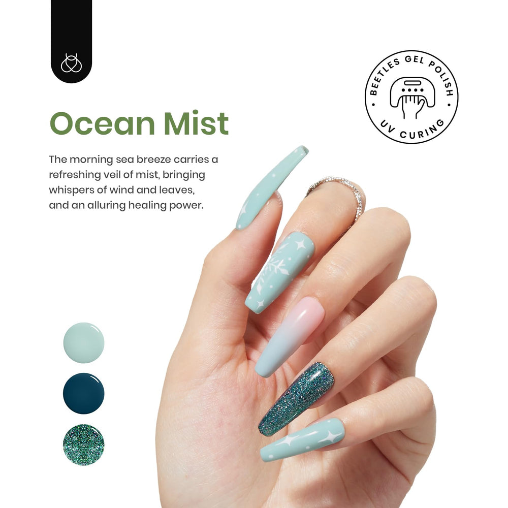 Beetles Esmalte Gel Set - acabado natural con brillo intenso.