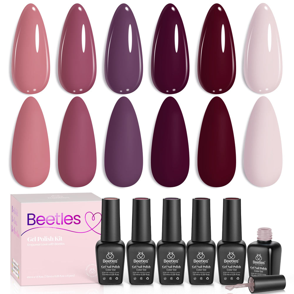 Beetles Gel Polish Set Empaque Regalo, perfecto para regalo de otoño.
