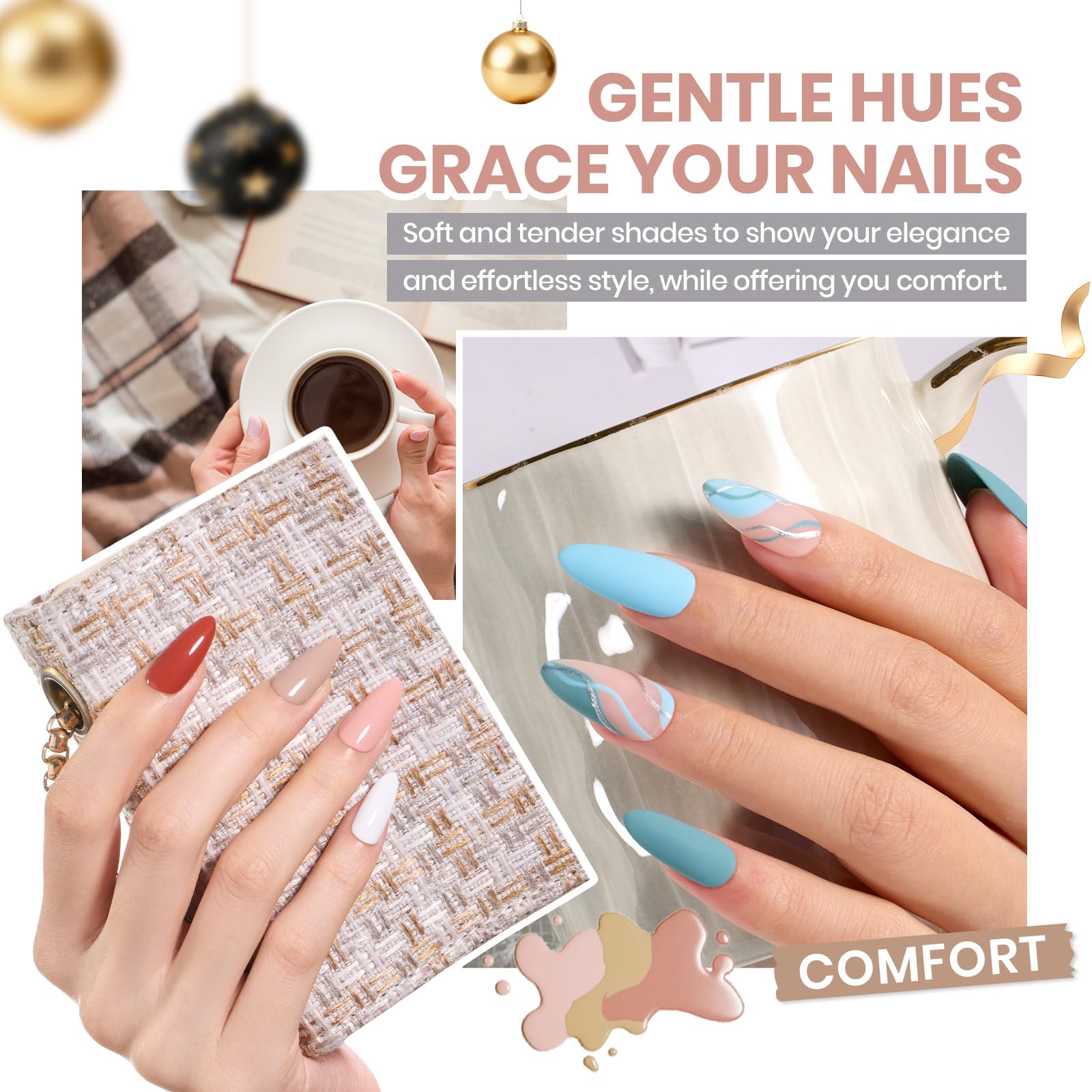 Beetles Gel Polish Set: acabados brillantes y mate para estilo diario.