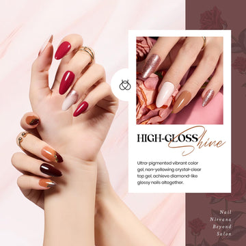 Beetles Gel Polish Set - muestra de tonos para elegir fácilmente.