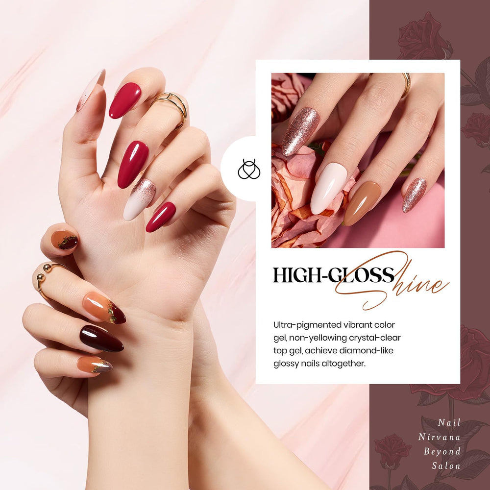 Beetles Gel Polish Set - muestra de tonos para elegir fácilmente.