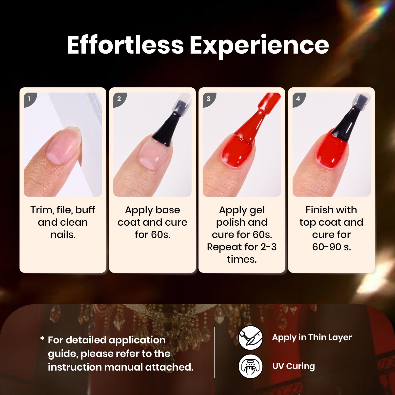 Beetles Gel Polish Set uso doméstico y profesional, cómodo