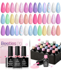 Beetles Esmalte Gel: variedad rosas y púrpuras para uñas