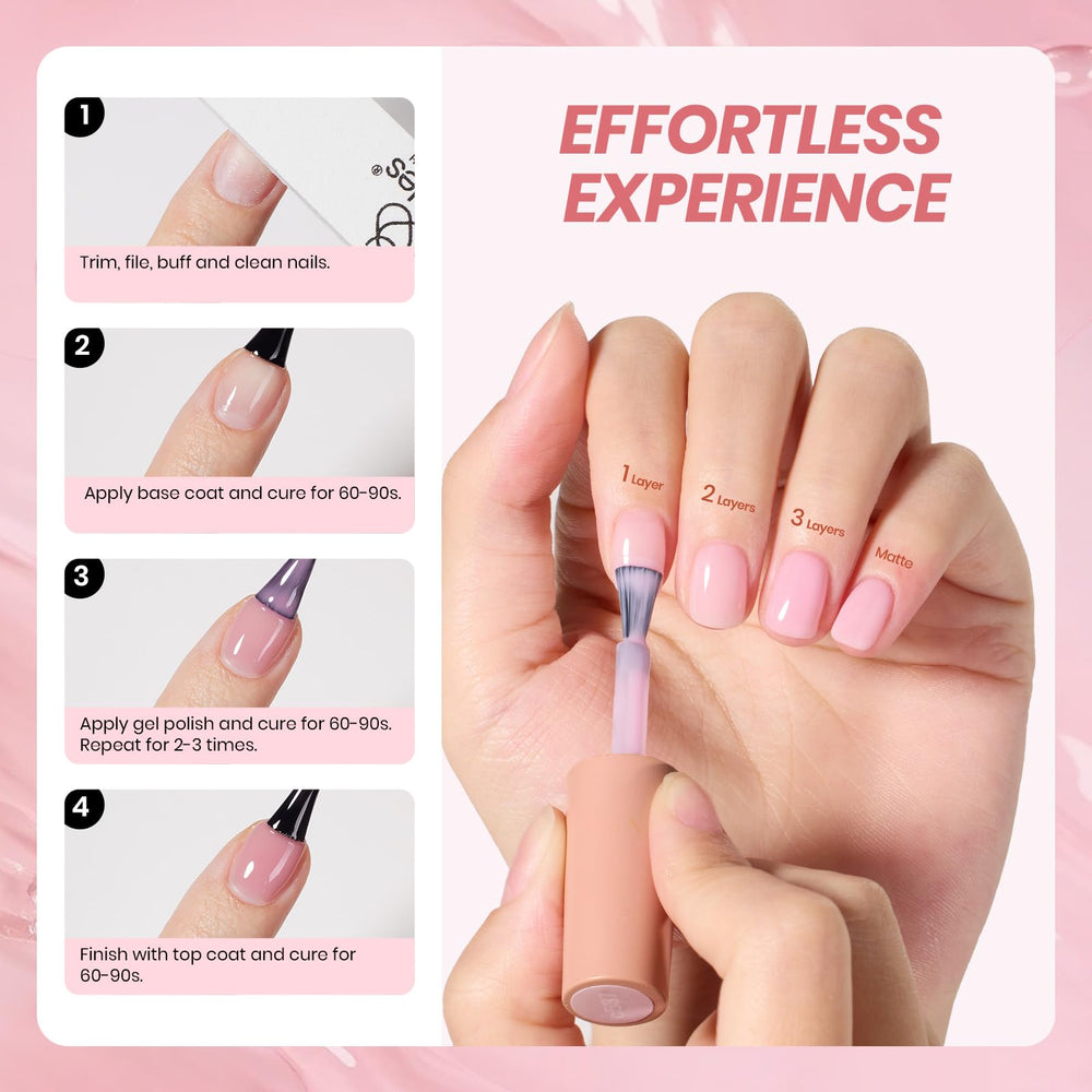 Beetles Gel Polish Susurros de Amor, apto para aplicación en capas para efectos personalizados.