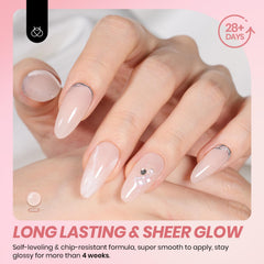 Beetles Gel Polish Susurros de Amor, para uñas francesas y diseños en remolino.