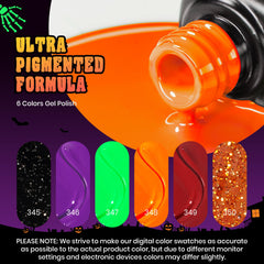 Beetles Gel Polish tono naranja para uñas brillantes y audaces.