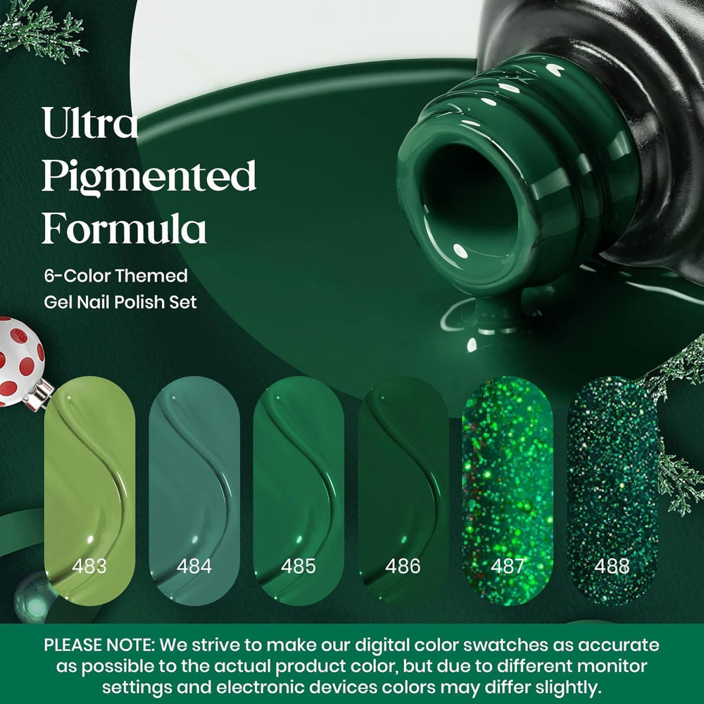 Beetles Gel Polish Verde Bosque, ideal para diseños otoñales.