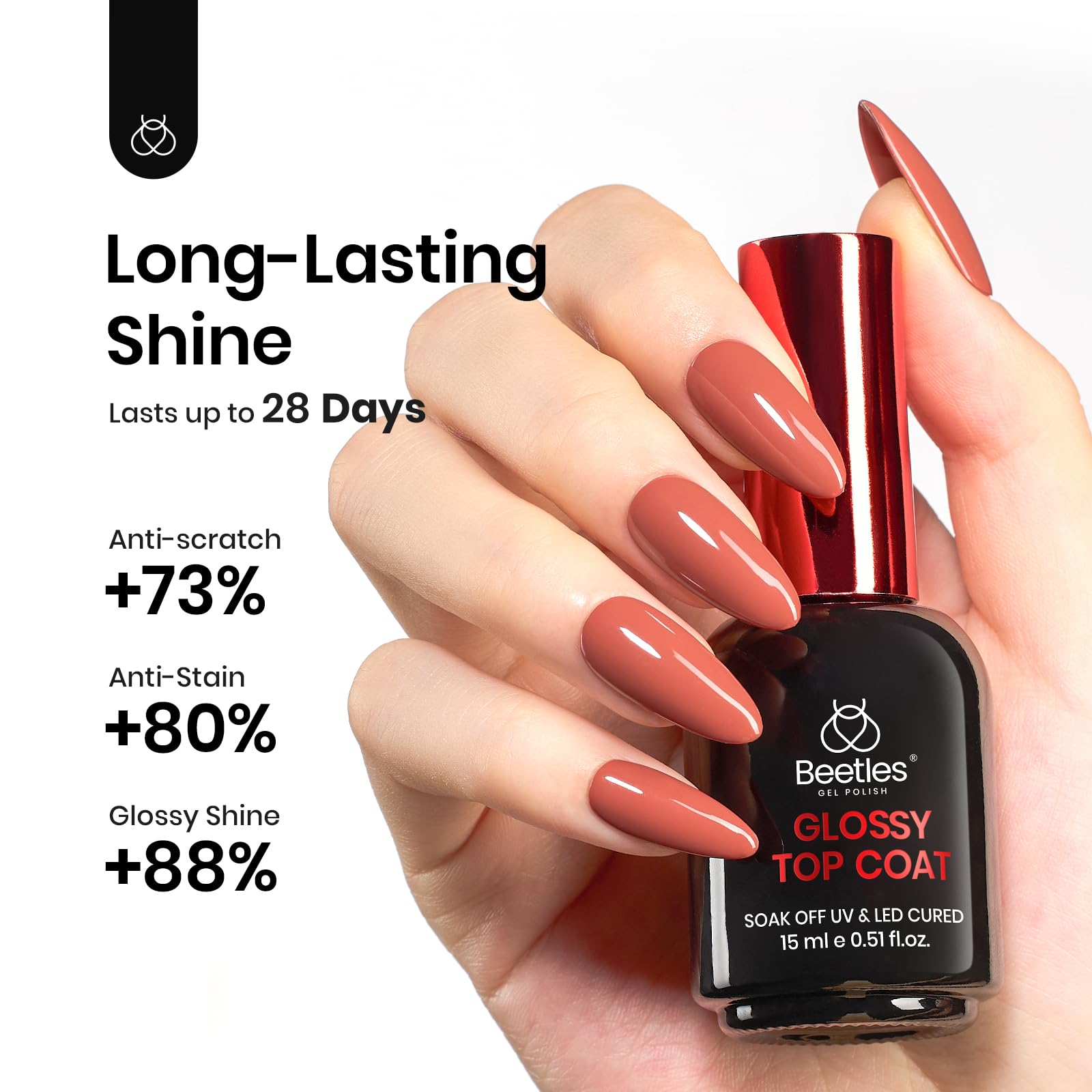 Beetles Gel Top Coat Regalo Ideal para amantes de manicuras