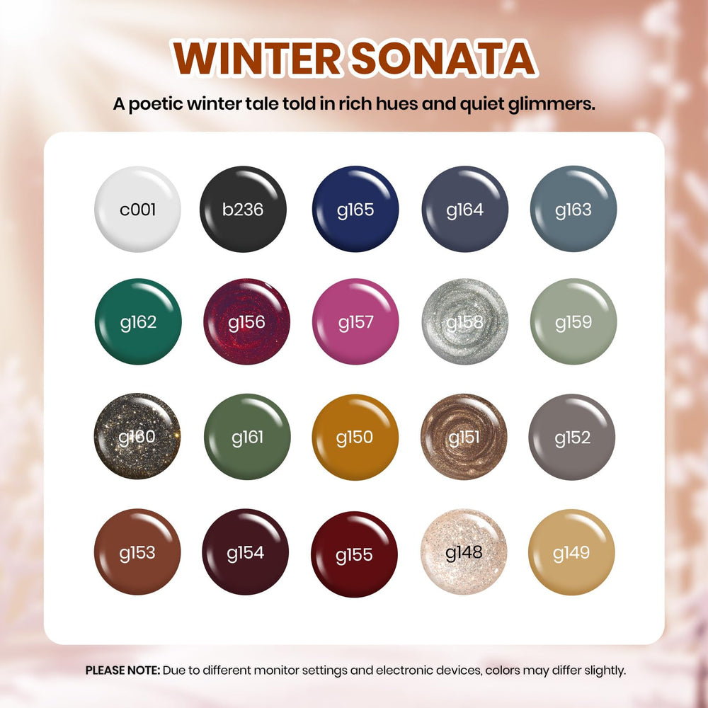 Beetles Gel Vernis Sonata: palette 20 teintes pour des looks automnaux variés.