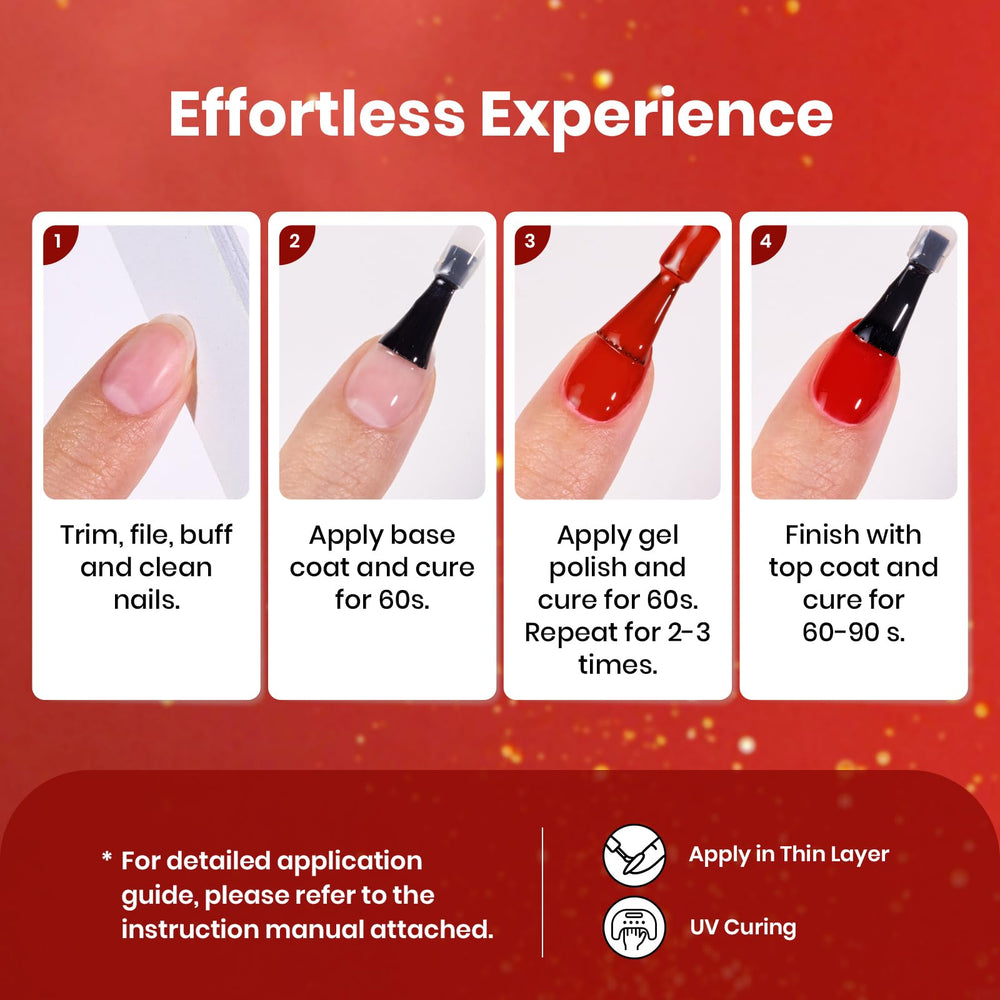 beetles gel polish glitter rojo-naranja-dorado, ideal para regalo y ocasiones especiales.