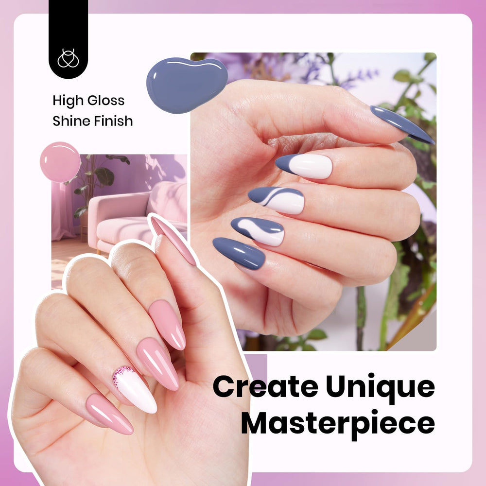 Beetles Hema-Free gel polish set in baby blue for fresh pastel nails