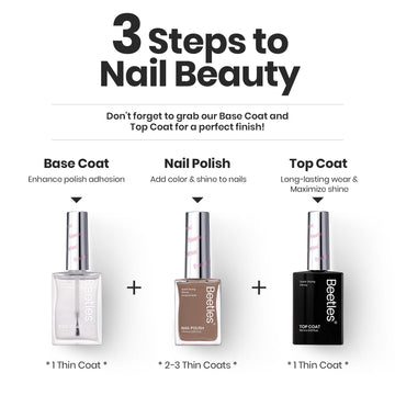 Beetles Gel Polish nail-care ingredients help strengthen and protect nails.