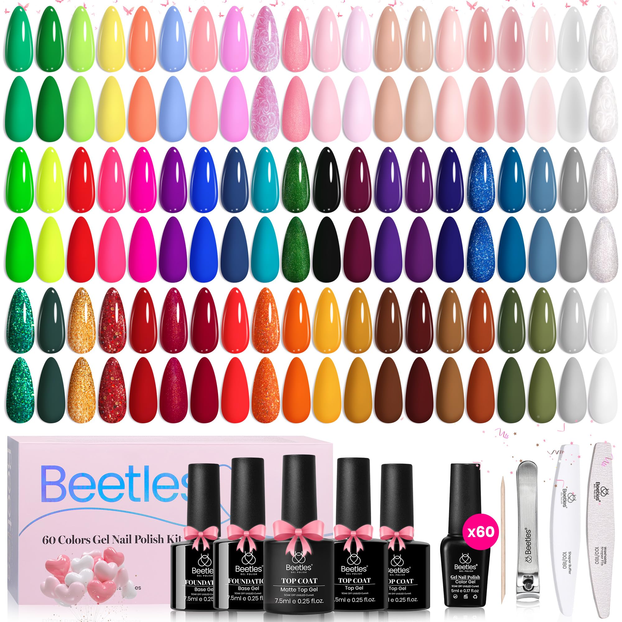 Beetles idée cadeau vernis gel, parfait pour anniversaires et fêtes.