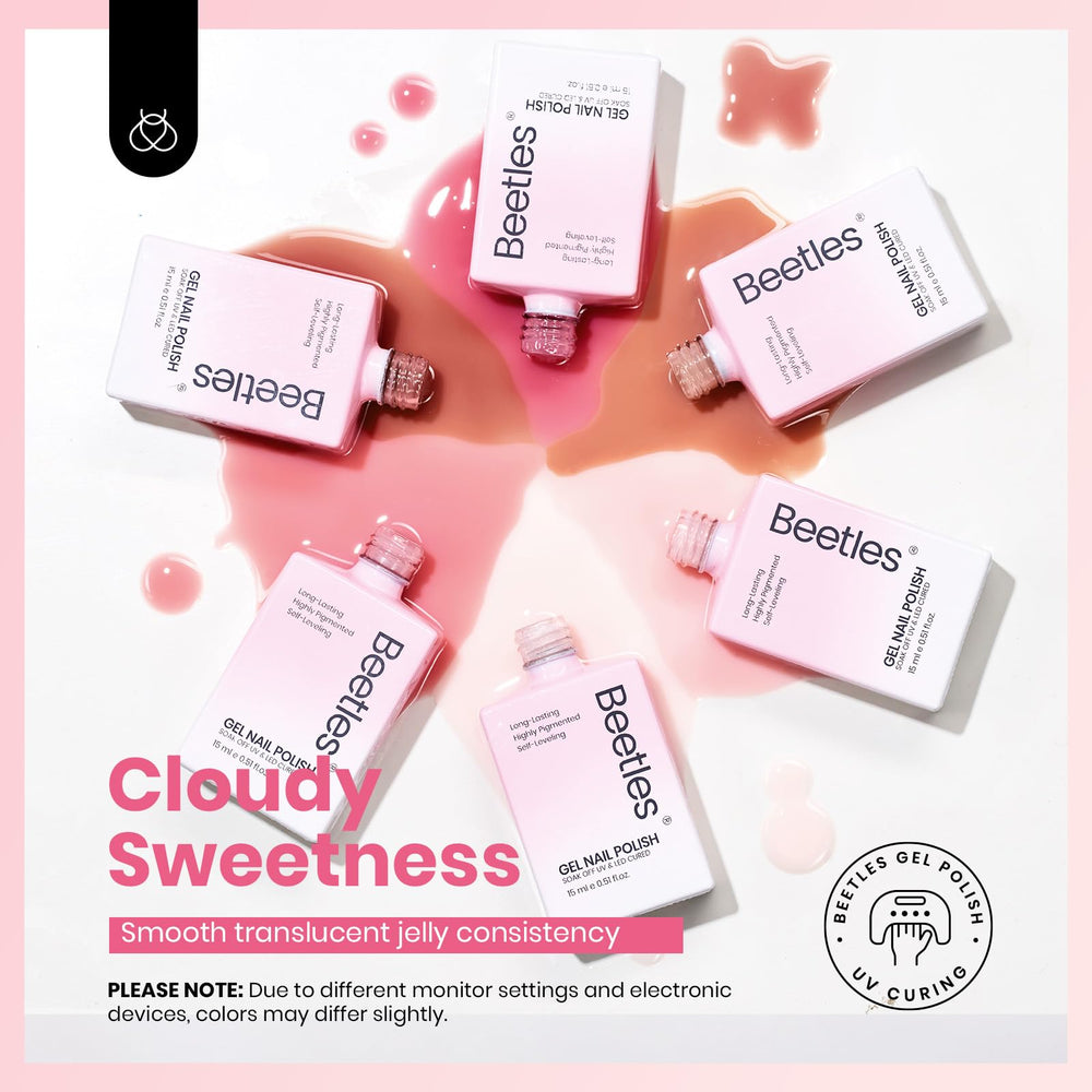 Beetles Jelly Gel kit regalo, diseño elegante para belleza.