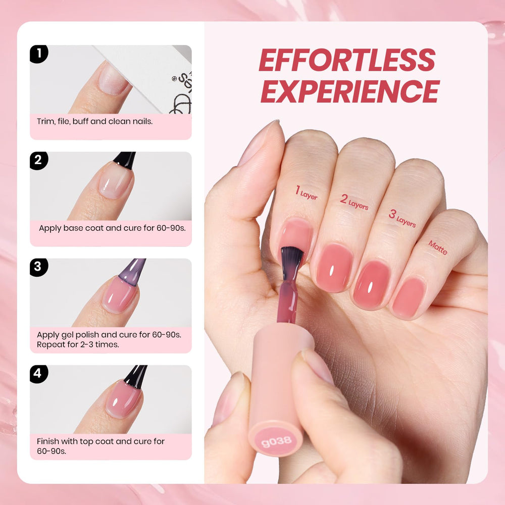 Beetles Jelly Gel Nail Polish Set es regalo ideal para amantes del arte de uñas.