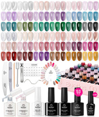 Beetles Jelly Gel: paleta de 36 colores para uñas, ideal para manicura en casa.