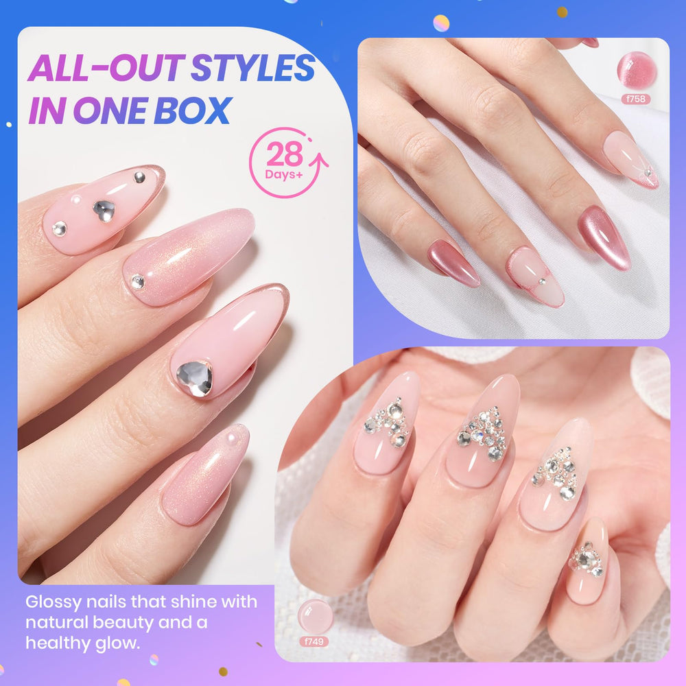 Beetles Jelly Gel Set, acabado brillante, resultado de aspecto profesional.
