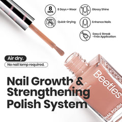 Beetles Jelly Vernis Ongles teinte rose pour un effet frais et féminin.