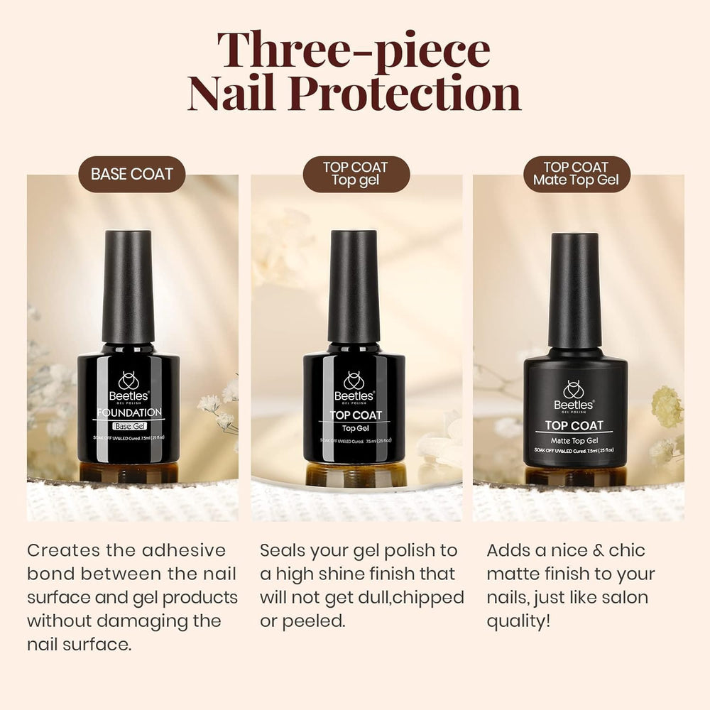 Beetles kit DIY uñas en casa, ideal para looks variados.