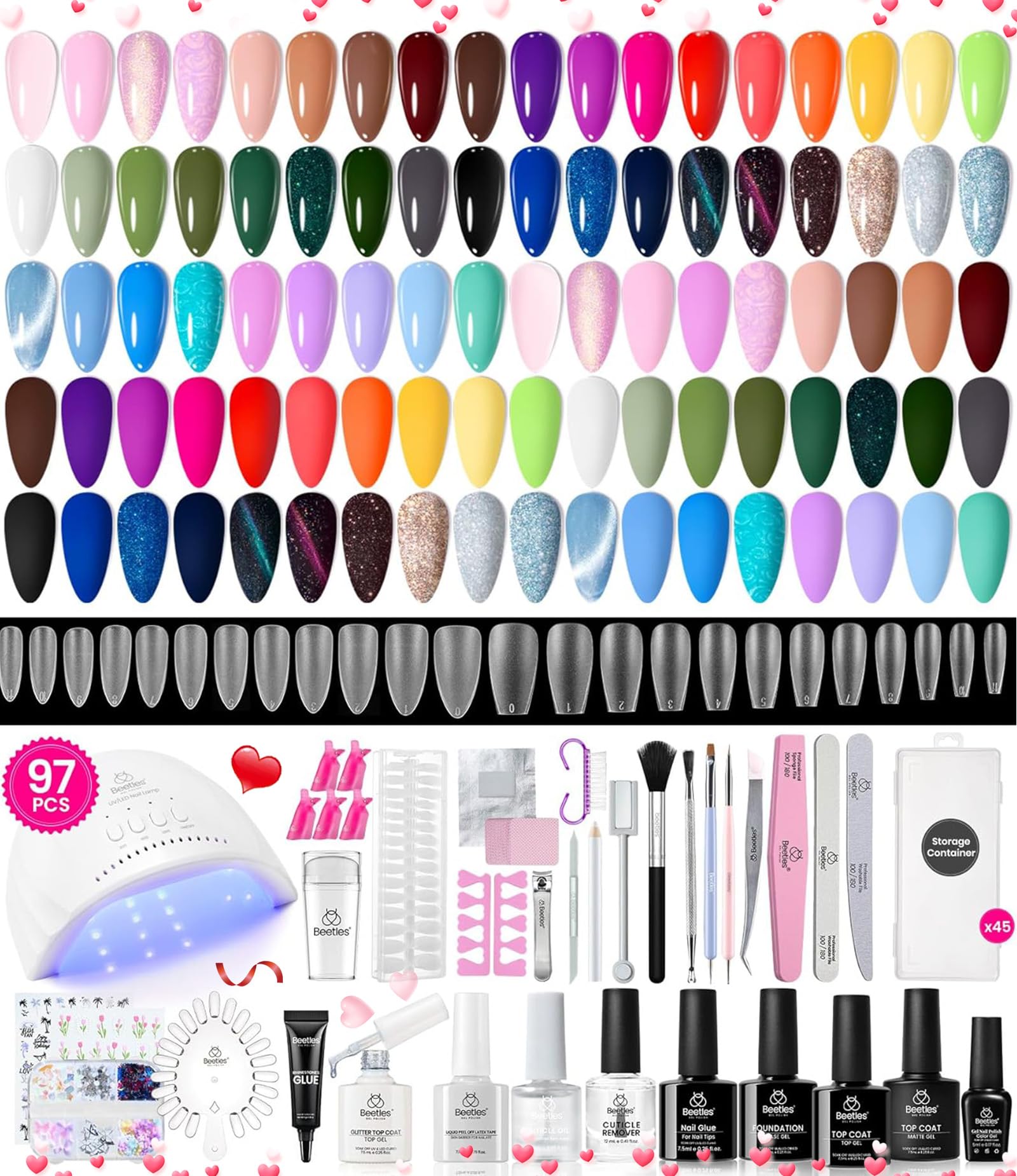 Beetles lámpara UV 24W para curado rápido de geles y uñas