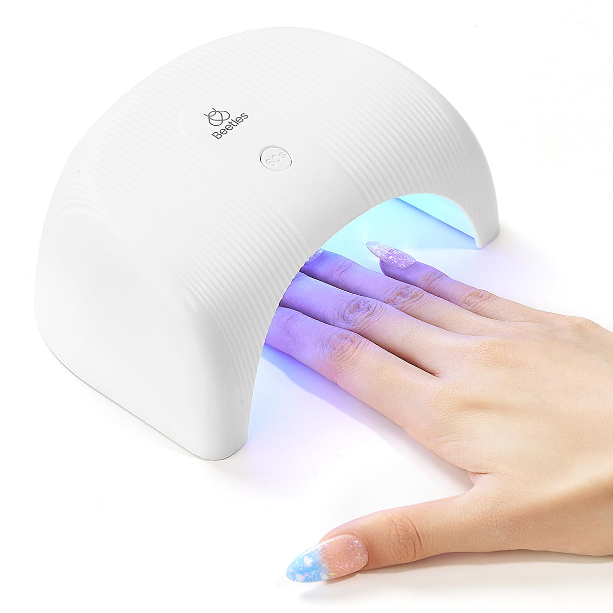 Beetles: lámpara UV-LED con 18 diodos para secado rápido de gel de uñas.