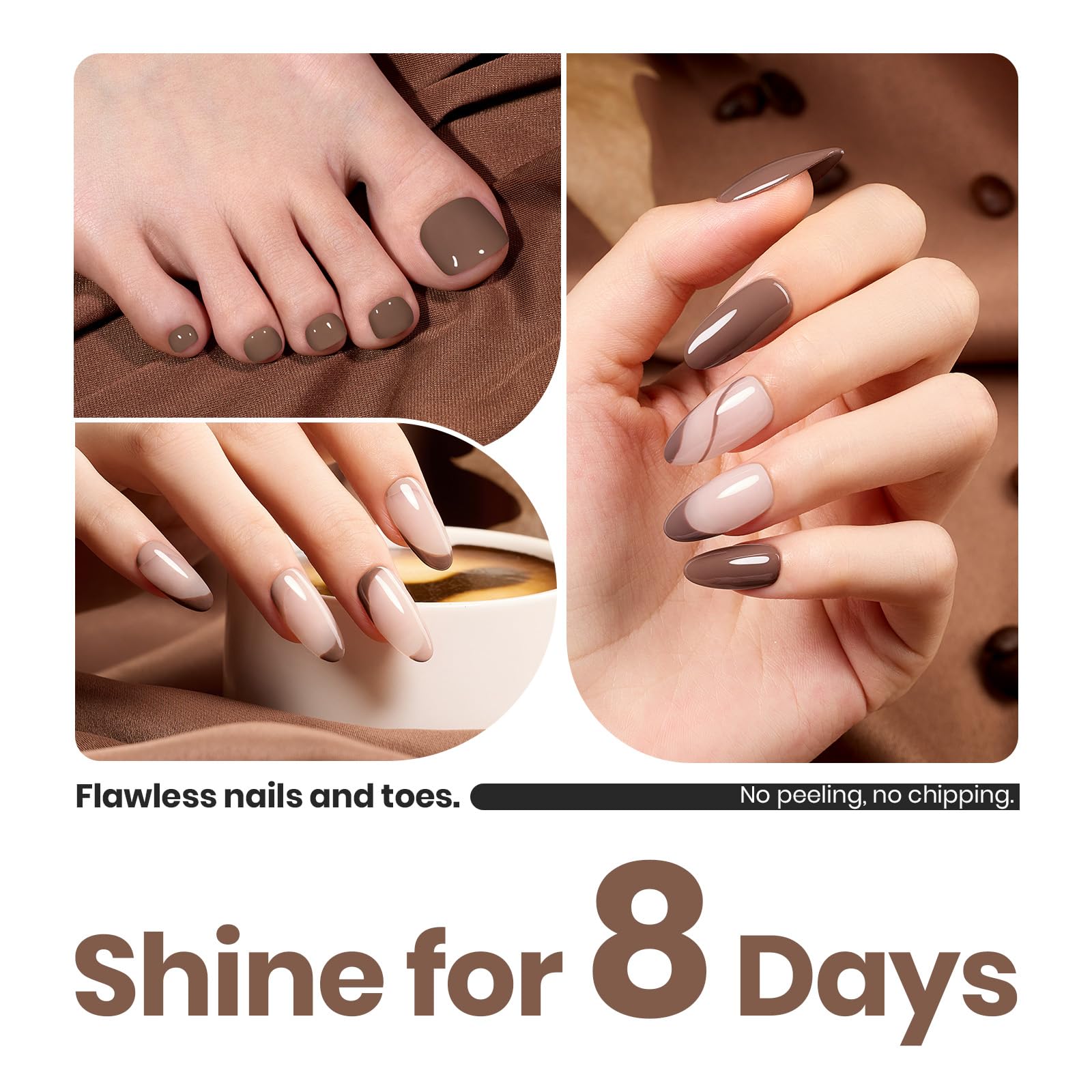 Beetles Mocha Mousse: keratina y vitamina B7 para uñas más fuertes.