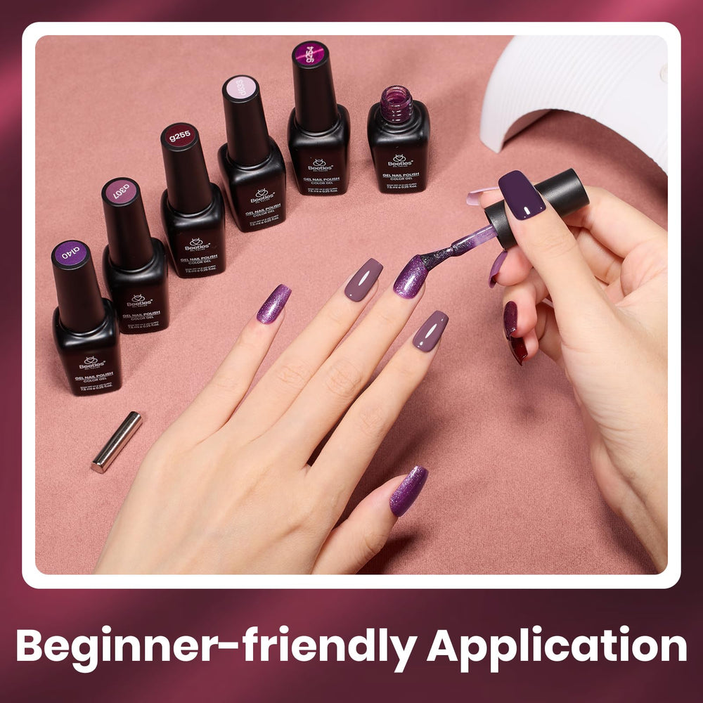 Beetles nail brush and smooth application experience.