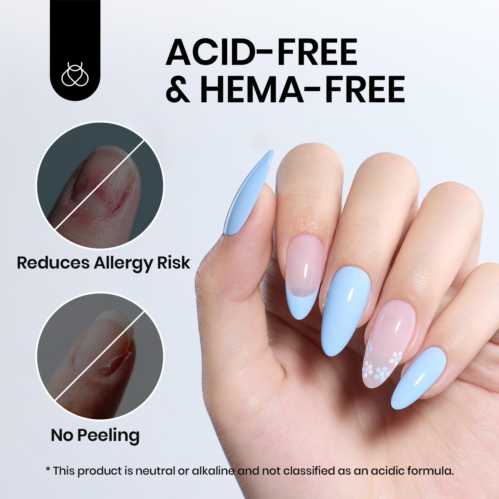 Beetles Nail Dehydrator y Primer, favorece una base estable para gel y acrílico.