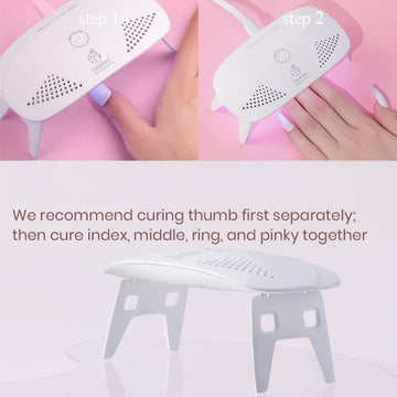 Beetles Nail Lamp Large Nail Space fits fingernails and toenails with comfort.