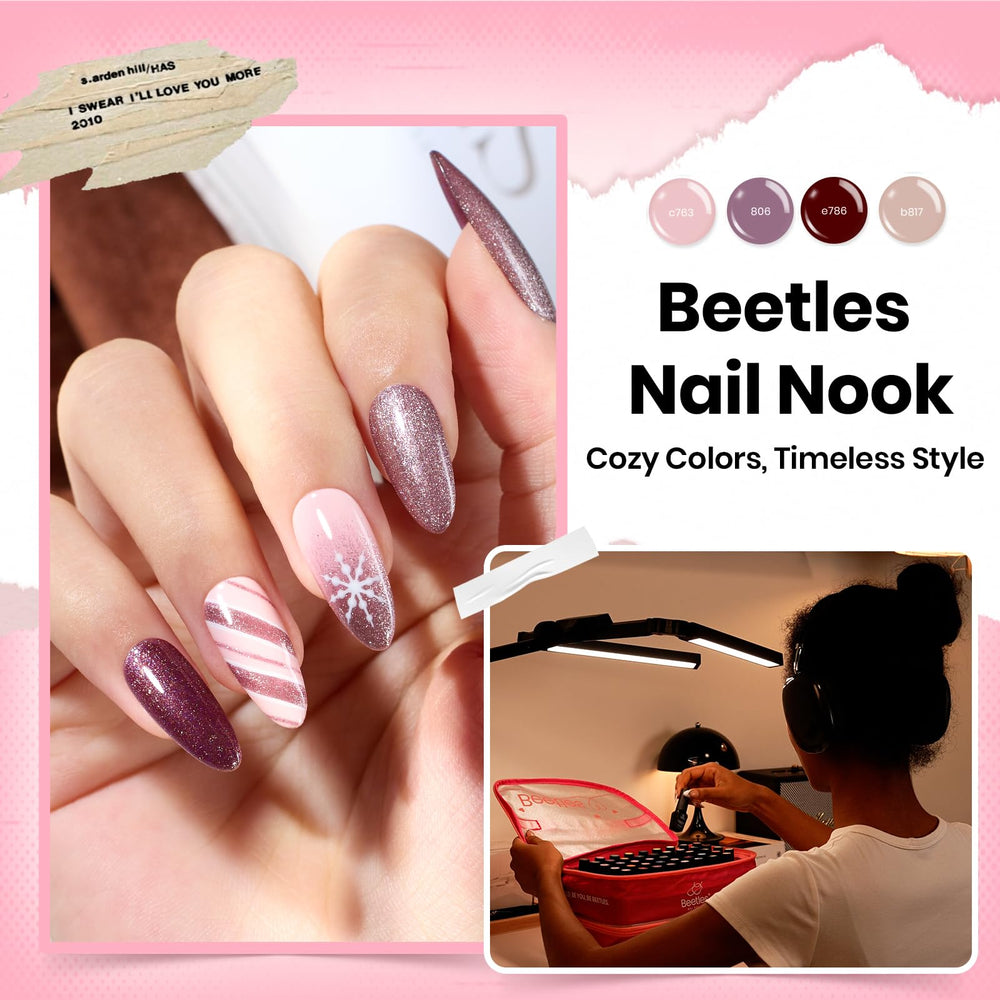 Top Coat Mate Beetles Nail Nook ofrece acabado suave sin brillo