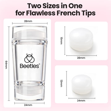 Beetles dual stamp heads in 1.1 and 0.94 inches for varying designs