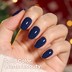 Beetles Navy Blue Gel Polish brillo resistente en uñas