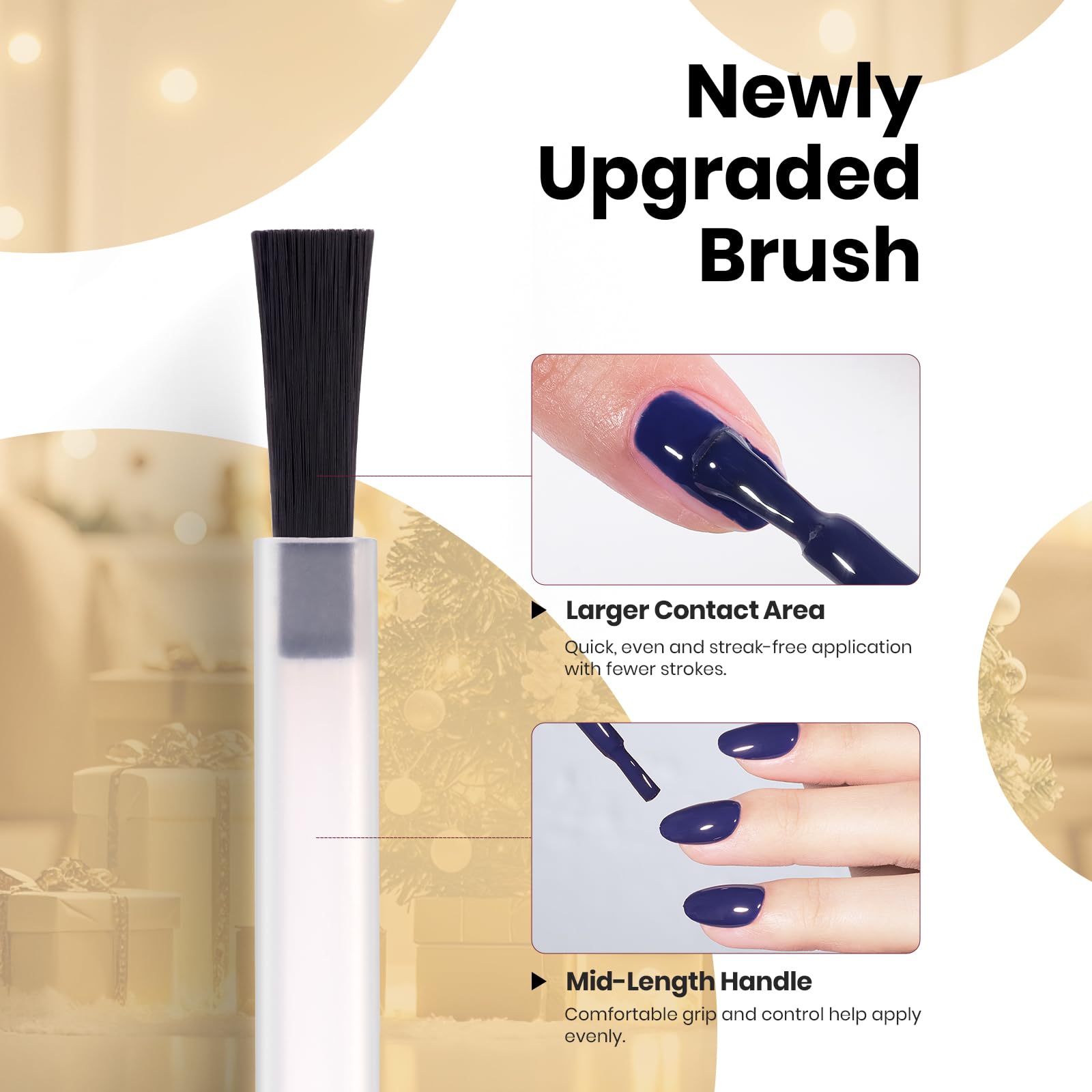 Beetles Navy Blue Gel Polish uso domèstico y profesional en uñas