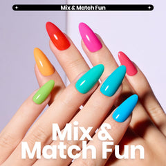 Beetles Neon Esmalte uñas brillantes con cobertura alta