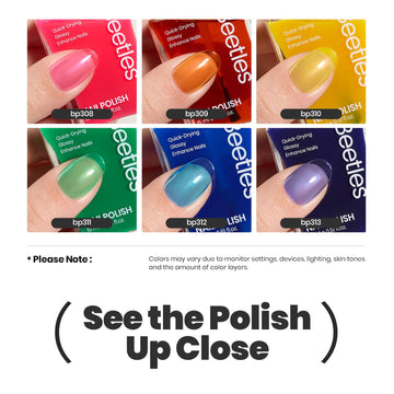 Beetles Gel Polish morado: acento vibrante para looks nocturnos