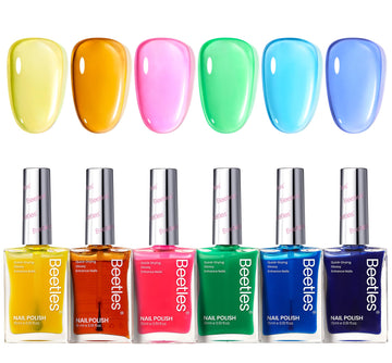 Beetles Gel Polish rosa: colores vivos para uñas brillantes