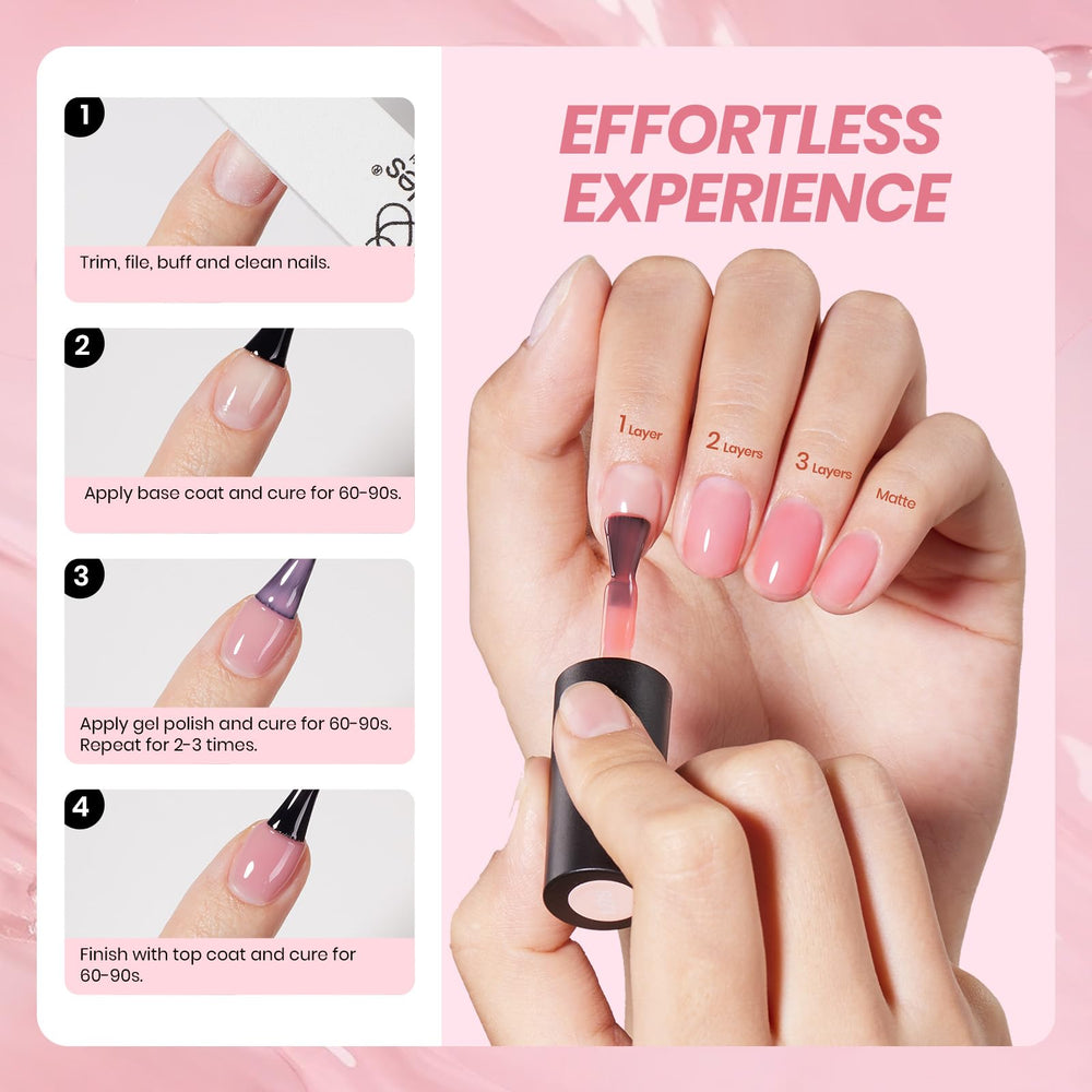 Beetles Nude Gel: curado UV rápido para resultados duraderos.