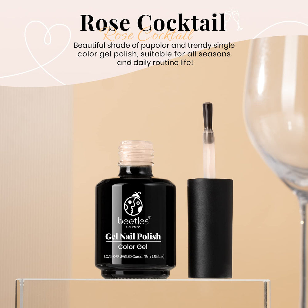 Beetles Nude Gel Polish capas translúcidas para un look suave y natural