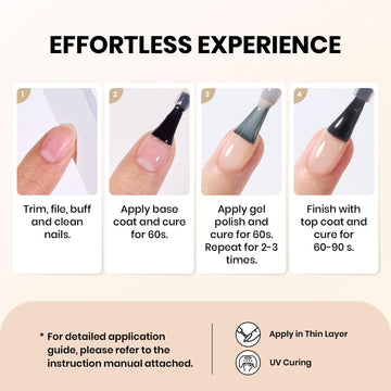 Beetles Nude Gel Polish textura jelly facilita capas suaves y transiciones limpias