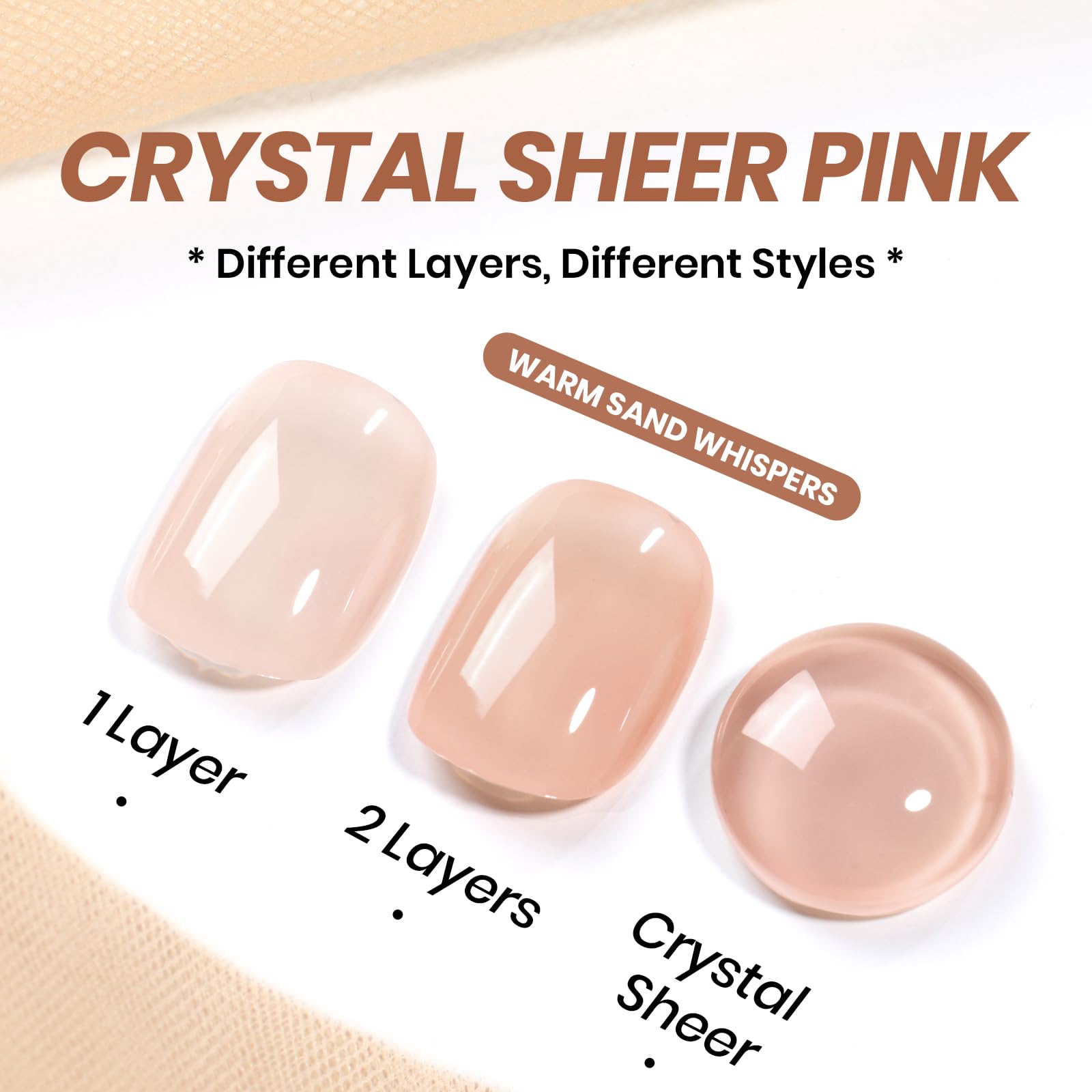 Beetles Nude Gel Polish aplicación suave que facilita capas uniformes.
