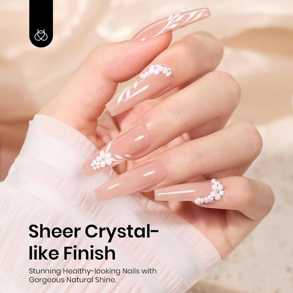 Beetles Nude Gel Polish aporta brillo intenso y acabado natural.