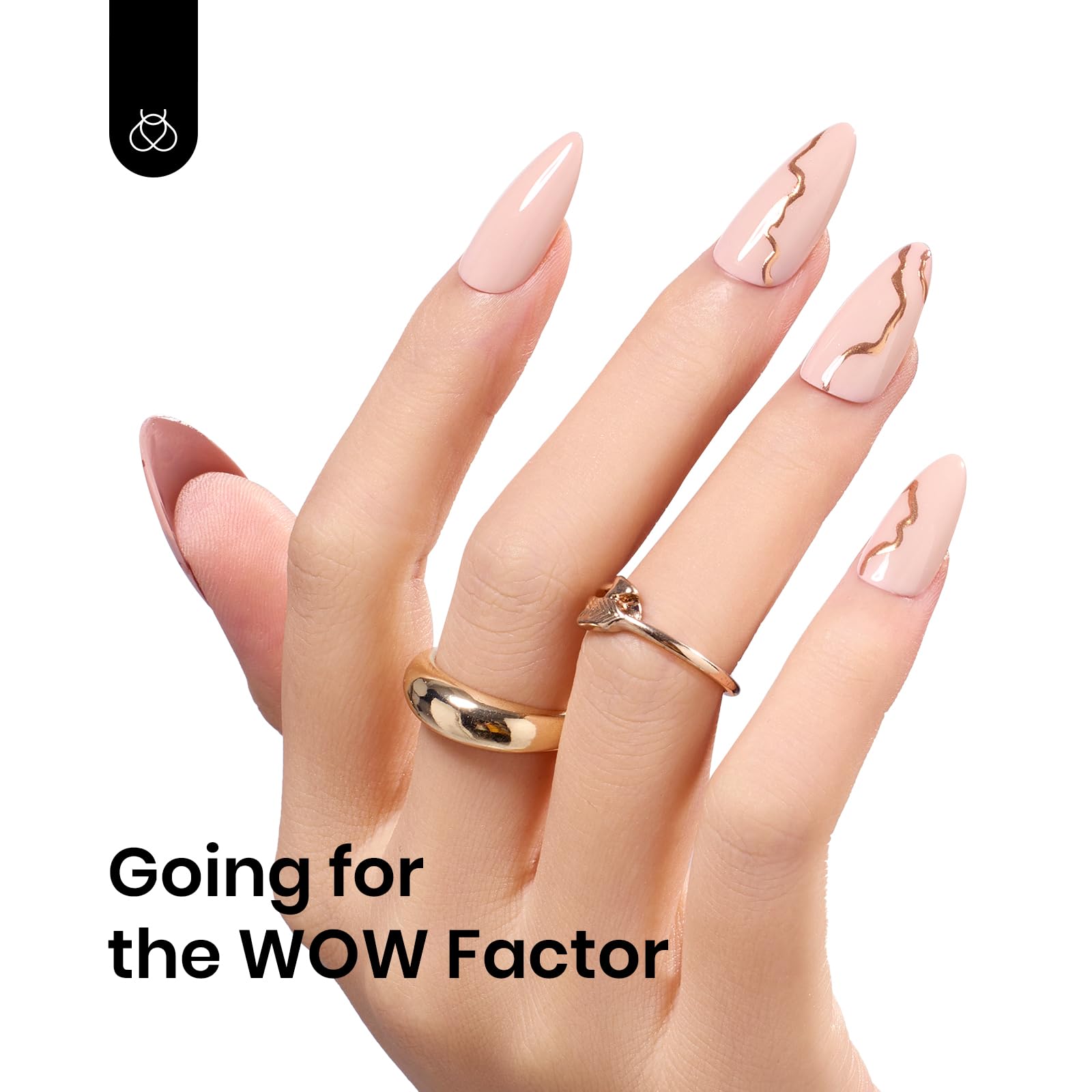Frasco abierto Beetles Nude Gel Polish muestra consistencia cremosa