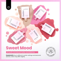 Beetles nude pink gel polish swatches show sheer to opaque layering for versatility