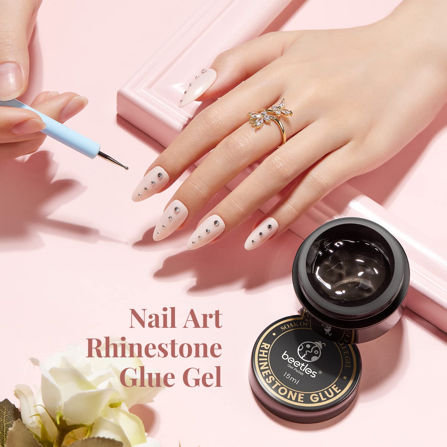 Beetles: kit de regalo para arte de uñas y joyería